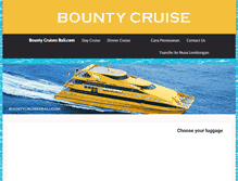 Tablet Screenshot of bountycruisesbali.com